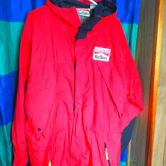 Parka Jacket 90s Marlboro Marlboro Windbreaker Jacket **Vintage